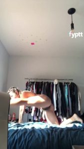Nude TikTok Asian recording herself practicing From The Top Make It Drop WAP dance
