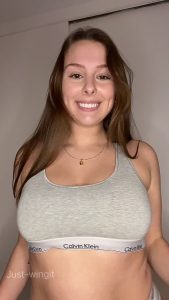 Bouncing tits Nipple piercing Smile by Just wingit