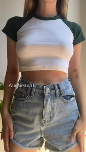 Braless Top Blonde by aussieava