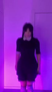 Brunette Cosplay Dancing by Ndinayios