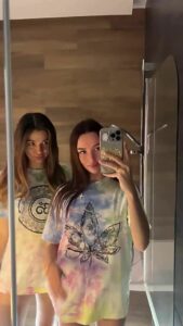 Brunette Mirror Lesbians by emi born
