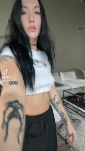 Brunette Natural boobs Tiktok by GOTHSPVT