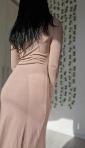 Brunette Perfect tits Dress by atomicbrunette18