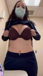 Brunette Showing tits Nice boobs by rayababy