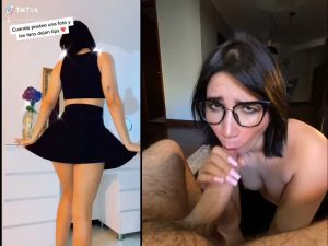 Brunette Sucking Split screen by annabgo
