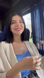 Bus Public Showing tits by RinaDakota