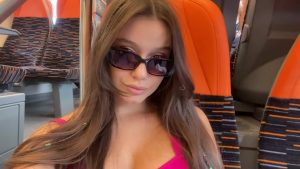 Bus Showing tits Glasses by mayammy