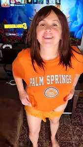 Cheerleader Showing boobs Hanging tits by chicktrainer