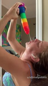 Dildo Spit Deepthroat by athroatgoddess