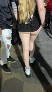 Flashing Blonde Ass by Innocence