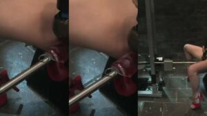 Fucking Machines Fucking Machine and Blonde hot