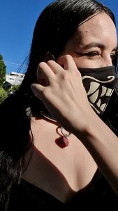 Gagged Mask Public by lilithinlatex