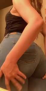 Jeans Booty Showing ass by kimbrulee