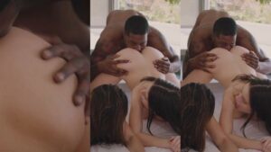 Lana Rhoades with Leah Gotti by Blacked Rimjob hd