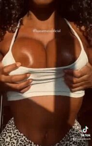 Lusanatana Playing With Her Tits Tiktok