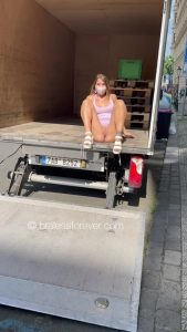 Mask Public No panties by bitchinbubba