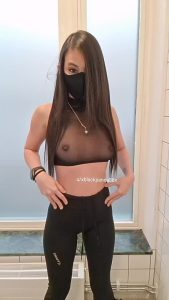 Mask Small tits Showing ass by xblackpanda88x