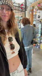 Natural tits Braless Brunette by stephinspace