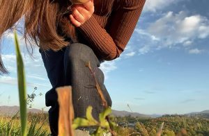Nature Brunette Showing tits by mayammy