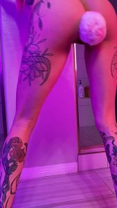 Pink haired Ponytail Tattoo by kasarawood