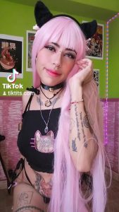 Pink haired Tattooed Cosplay by tiktok cosplay