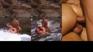 Private Double Penetration and Small Tits Beach