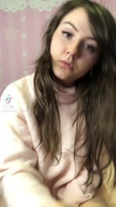 Puffy Naked Touching boobs by whitish cherry