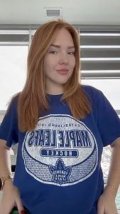 Redhead Hanging tits Tit play by alexxa fire