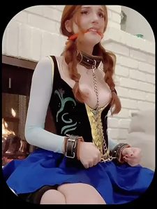 Redhead No panties Cosplay by docilemoth