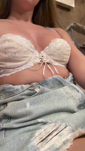Showing tits Bra Natural boobs by AliceOF00
