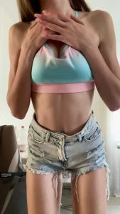 Small tits Piercing Bouncing tits by nastya williams
