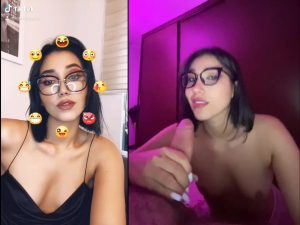 Split screen Glasses Sucking dick by annabgo