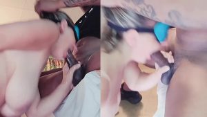 Split screen Interracial Sucking dick by smashenass