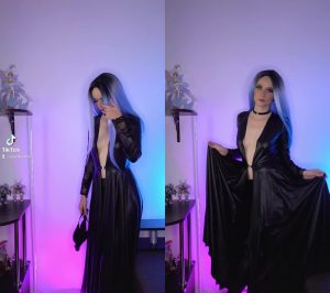 Split screen Latex Dress by kiarajean