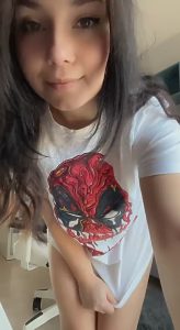 Strip T shirt Naked by MiniLoona