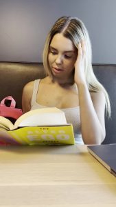 Student Masturbating Labia by aspenirl