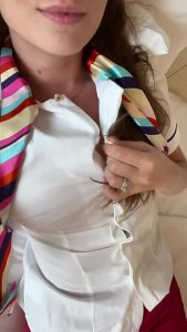 Teasing Braless Uniform by tiktok milf
