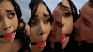 Teen Creeper Ball Gag and Domination Brunette