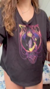 Titty drop Natural boobs Strip by your submissive doll