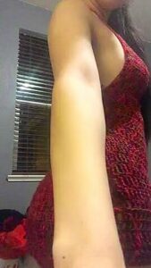 Asian Showing Off Dress