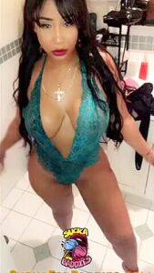 Baddie Getting Naked In The Bathroom