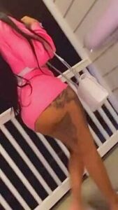 Baddie Outside On The Stairs