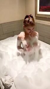 Cute Teen In A Soapy Bath