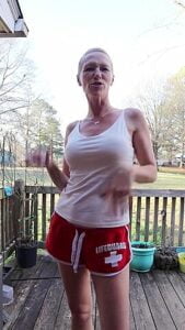 Fingering And Smoking Outside