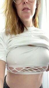 Meg Turney Candid Topless Video