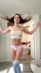 Petite Teen Teasing In Her Underwear