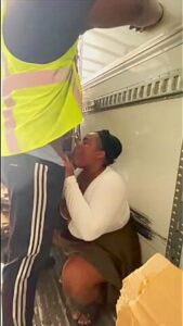 Quickie Fuck In The Trailer At Work