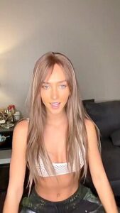 Rachel Cook See Through Fishnet Bra Video Leaked