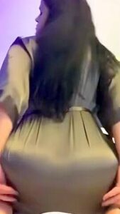 Silk Robe No Panties Twerk
