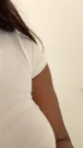 Thicc Ebony Babe Masturbating In Stairwell